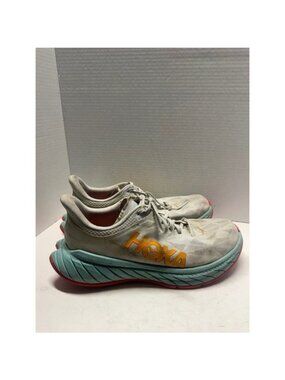 Hoka One One Carbon X 2 Mens 12 White Evening Primrose Running Shoes 1113526